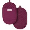 imageKitchenAid Asteroid Pot Holder 2Pack Set Boysenberry Purple 65quotx10quotBeet