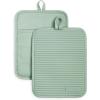 imageKitchenAid Ribbed Soft Silicone Pot Holder Set Ocean Drive 7quotx9quotPistachio
