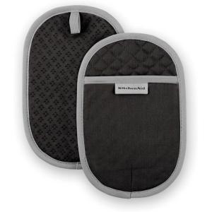imageKitchenAid Asteroid Pot Holder 2Pack Set Boysenberry Purple 65quotx10quotBlack