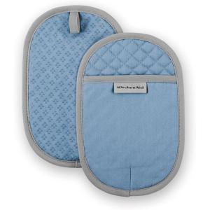 imageKitchenAid Asteroid Pot Holder 2Pack Set Boysenberry Purple 65quotx10quotBlue Velvet