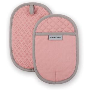 imageKitchenAid Asteroid Pot Holder 2Pack Set Boysenberry Purple 65quotx10quotDried Rose