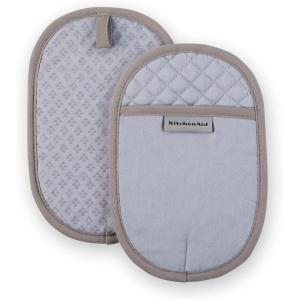 imageKitchenAid Asteroid Pot Holder 2Pack Set Boysenberry Purple 65quotx10quotLavender Cream