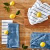 imageKitchenAid Albany Kitchen Towel 4Pack Set Dried RoseWhite 16quotx26quotBlue Velvet