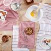 imageKitchenAid Albany Kitchen Towel 4Pack Set Dried RoseWhite 16quotx26quotDried Rose