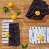 imageKitchenAid Albany Kitchen Towel 4Pack Set Dried RoseWhite 16quotx26quotOnyx Black