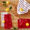 imageKitchenAid Albany Kitchen Towel 4Pack Set Dried RoseWhite 16quotx26quotPassion Red
