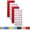 imageKitchenAid Albany Kitchen Towel 4Pack Set Dried RoseWhite 16quotx26quotPassion Red
