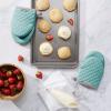 imageKitchenAid Asteroid Mini Oven Mitt 55quotx8quot Honey 2 CountAqua Sky