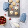 imageKitchenAid Asteroid Mini Oven Mitt 55quotx8quot Honey 2 CountBlue Velvet