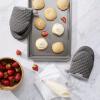 imageKitchenAid Asteroid Mini Oven Mitt 55quotx8quot Honey 2 CountCharcoal Grey
