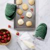 imageKitchenAid Asteroid Mini Oven Mitt 55quotx8quot Honey 2 CountPebbled Palm Green