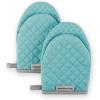 imageKitchenAid Asteroid Mini Oven Mitt 55quotx8quot Honey 2 CountAqua Sky