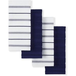 imageKitchenAid Albany Kitchen Towel 4Pack Set Dried RoseWhite 16quotx26quotCobalt