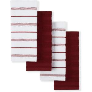 imageKitchenAid Albany Kitchen Towel 4Pack Set Dried RoseWhite 16quotx26quotSmoked Paprika