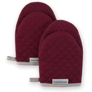 imageKitchenAid Asteroid Mini Oven Mitt 55quotx8quot Honey 2 CountBoysenberry Purple