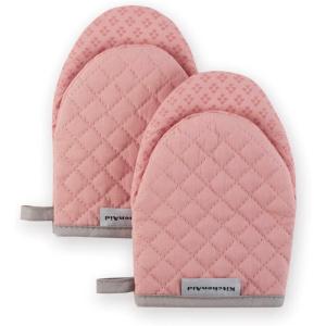 imageKitchenAid Asteroid Mini Oven Mitt 55quotx8quot Honey 2 CountDried Rose