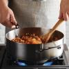 imageKitchenAid 3Ply Base Brushed Stainless Steel Deep Saute Pan with Helper Handle and Lid 45 QuartBrushed Stainless Steel