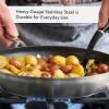 imageKitchenAid 3Ply Base Brushed Stainless Steel Nonstick Fry PanSkillet 12 InchGray