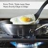 imageKitchenAid 3Ply Base Brushed Stainless Steel Nonstick Fry PanSkillet 12 InchStainless Steel