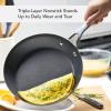 imageKitchenAid 3Ply Base Brushed Stainless Steel Nonstick Fry PanSkillet 12 InchStainless Steel