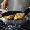 imageKitchenAid 3Ply Base Brushed Stainless Steel Nonstick Round Grill PanGriddle 1025 Inch