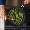 imageKitchenAid 3Ply Base Brushed Stainless Steel Nonstick Round Grill PanGriddle 1025 Inch