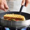 imageKitchenAid 3Ply Base Brushed Stainless Steel Nonstick Round Grill PanGriddle 1025 Inch
