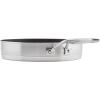 imageKitchenAid 3Ply Base Brushed Stainless Steel Nonstick Round Grill PanGriddle 1025 Inch
