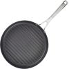 imageKitchenAid 3Ply Base Brushed Stainless Steel Nonstick Round Grill PanGriddle 1025 Inch