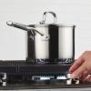 imageKitchenAid 3Ply Base Brushed Stainless Steel Sauce PanSaucepan with Lid 3 QuartBrushed Stainless Steel