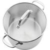 imageKitchenAid 3Ply Base Brushed Stainless Steel Stock PotStockpot with Lid 8 QuartStainless Steel