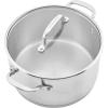 imageKitchenAid 3Ply Base Stainless Steel Cookware Pots and Pans Set 10 Piece Brushed Stainless