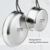 imageKitchenAid 5Ply Clad Polished Stainless Steel Saucepan with Lid 3 QuartPolished Stainless Steel