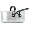 imageKitchenAid 5Ply Clad Polished Stainless Steel Saucepan with Lid 3 QuartStainless Steel