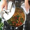 imageKitchenAid 5Ply Clad Polished Stainless Steel Stock PotStockpot with Lid 6 QuartStainless Steel