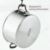 imageKitchenAid 5Ply Clad Polished Stainless Steel Stock PotStockpot with Lid 6 QuartStainless Steel