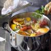 imageKitchenAid 5Ply Clad Polished Stainless Steel Stock PotStockpot with Lid 6 QuartStainless Steel