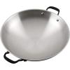 imageKitchenAid 5Ply Clad Polished Stainless Steel Wok15 InchStainless Steel