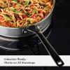 imageKitchenAid 5Ply Clad Stainless Steel Stainless Steel Induction Saute Pan with Lid 5 Quart  Polished Stainless SteelStainless Steel