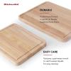 imageKitchenAid Classic Wood Cutting Board Set Set of 2 Natural