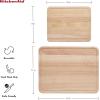imageKitchenAid Classic Wood Cutting Board Set Set of 2 Natural