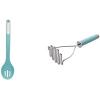 imageKitchenAid Gourmet Stainless Steel Wire Masher 1024Inch BlackMatte Aqua Sky