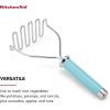 imageKitchenAid Gourmet Stainless Steel Wire Masher 1024Inch BlackMatte Aqua Sky