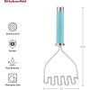 imageKitchenAid Gourmet Stainless Steel Wire Masher 1024Inch BlackMatte Aqua Sky