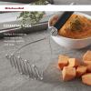 imageKitchenAid Gourmet Stainless Steel Wire Masher 1024Inch BlackMatte Black