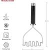imageKitchenAid Gourmet Stainless Steel Wire Masher 1024Inch BlackMatte Black
