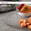 imageKitchenAid Gourmet Stainless Steel Wire Masher 1024Inch BlackMatte Red