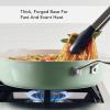 imageKitchenAid Hard Anodized Ceramic 5Quart Nonstick Saut Pan with ShatterResistant Lid ampamp Riveted Handle  Durable Even Heating Easy Clean Oven Safe to 500F Matte BlackPistachio