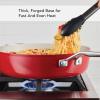 imageKitchenAid Hard Anodized Ceramic 5Quart Nonstick Saut Pan with ShatterResistant Lid ampamp Riveted Handle  Durable Even Heating Easy Clean Oven Safe to 500F Matte BlackEmpire Red