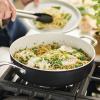 imageKitchenAid Hard Anodized Ceramic 5Quart Nonstick Saut Pan with ShatterResistant Lid ampamp Riveted Handle  Durable Even Heating Easy Clean Oven Safe to 500F Matte BlackMatte Black